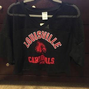 PINK cropped women’s UofL Jersey